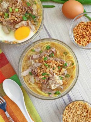  La Paz Batchoy: Eine herzhafte Suppe mit knusprigem Schweinefleisch und einer unwiderstehlichen Umami-Note!